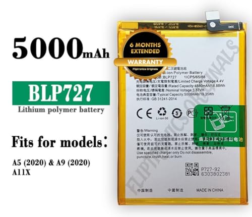 Image of BLP727 Battery for Oppo A5-2020 / A9-2020 CPH1931, CPH1959, CPH1937, CPH1939 Battery with 6 Month Warranty**** (U275)