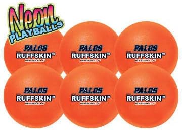 Palos Sports RuffSkin 6" Neon Orange Foam Dodgeball Set of Six
