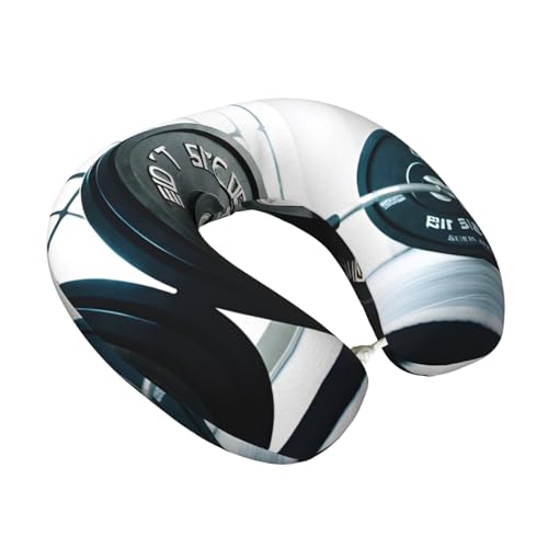 Almohada de viaje de espuma viscoelástica negra miniatura 2