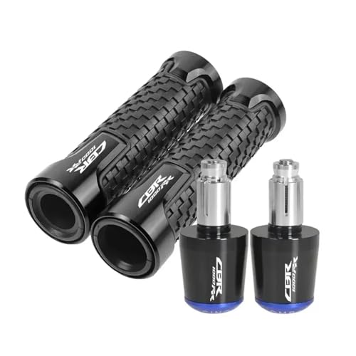 Poignées de guidon moto universelles en aluminium anti-vibration avec embouts