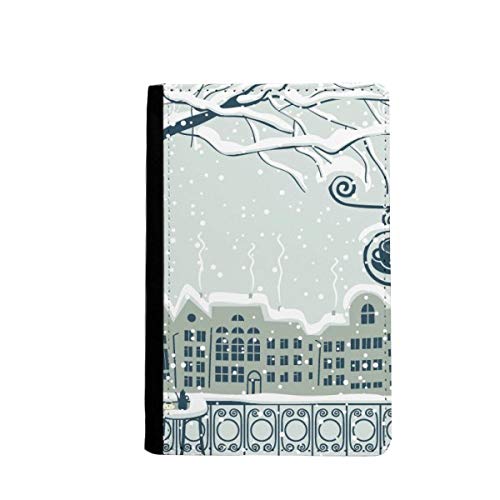 Porte-passeport Snow Tree Bird City pour éviter de perdre vos cartes