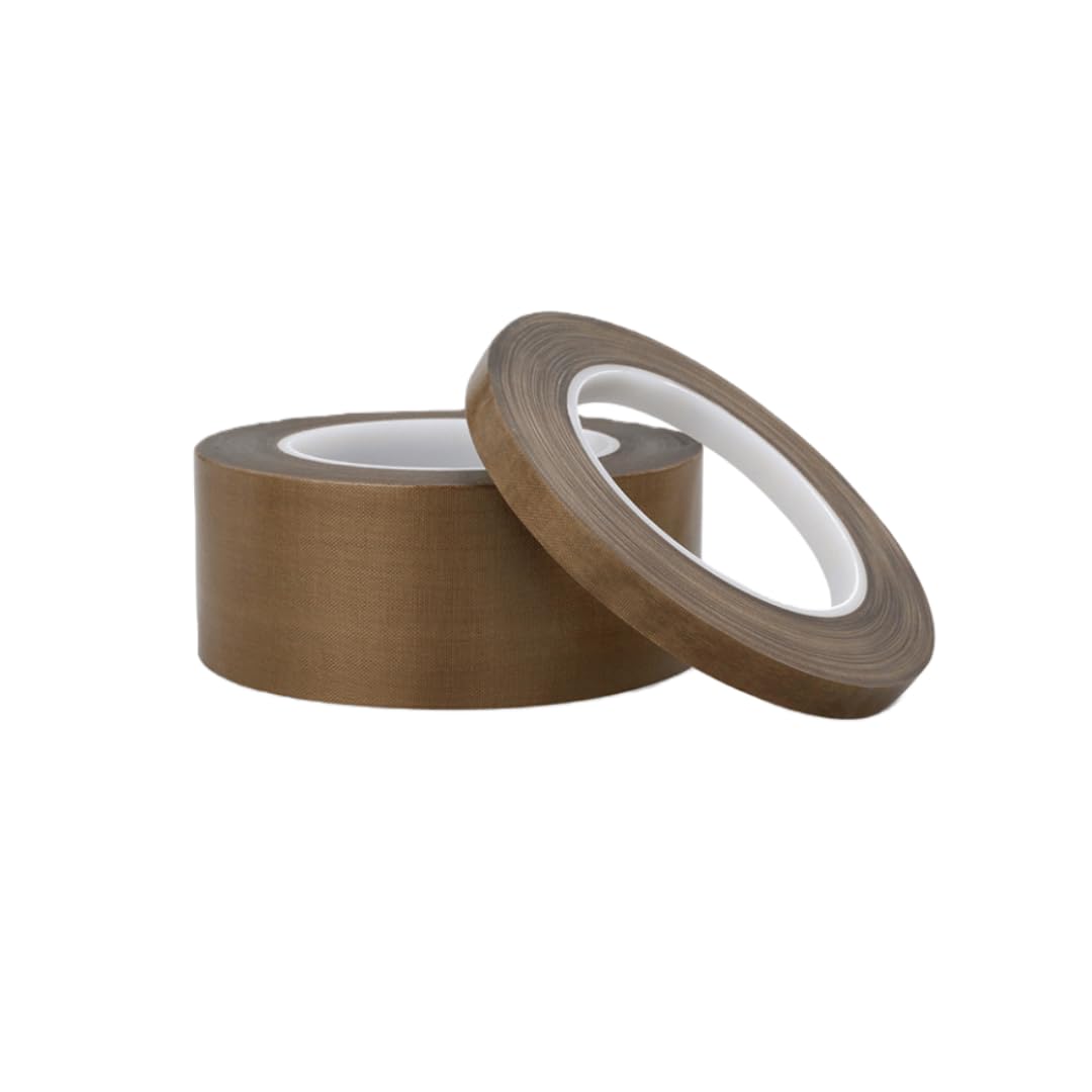 MUZIT Cinta de teflón, grifo fibra vidrio recubierto PTFE, cinta for máquinas sellado Aplicaciones eléctricas -80 ℃ a +260 Tamaños 8-200 mm x 50 m(18mmx50m)