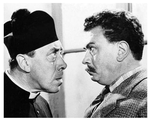  Social Crazy POSTER su carta fotografica premium 270 gr Don Camillo e Peppone - Fine Art Print Locandina HD 100% QUALITà ITALIA Idea Regalo Casa quadro home (A2)