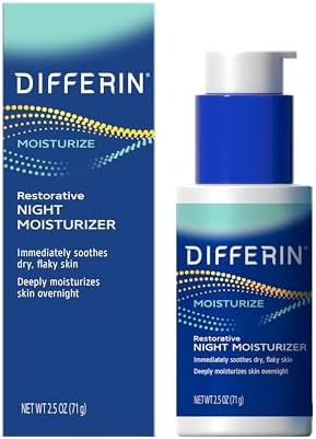 Differin Restorative Night Moisturizer Cream, 1 Pack, 2.5 Fl Oz