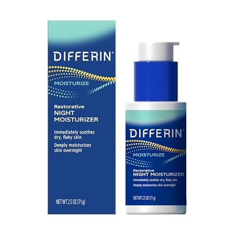 Differin Night Cream with Hyaluronic Acid, Restorative Night Moisturizer by the Makers of Differin Gel, Gentle Skin Care for Acne Prone Sensitive Skin, 2.5 oz (Packaging May Vary) Cover