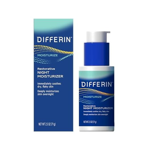 Night Cream with Hyaluronic Acid by the makers of Differin Gel, Restorative Night Moisturizer, Gentle Skin Care for Acne Prone Sensitive Skin, 2.5 oz