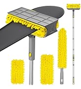 JEHONN 77” Ceiling Fan Cleaner Duster with Extra Bendable Chenille Dust Cleaning Tool, Detachable...
