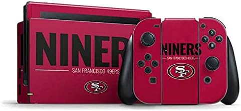 Skinit Decal Gaming Skin Compatible with Nintendo Switch Bundle - Officially Licensed NFL San Francisco 49ers Design