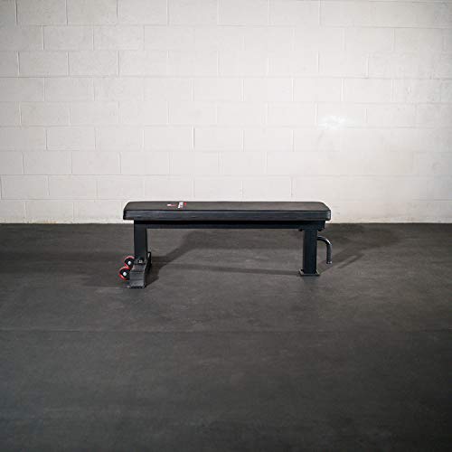 Titan Fitness Tri-Pod Competition Flat Workout Bench, Rated 1,000 lb Weight Training Utility Bench