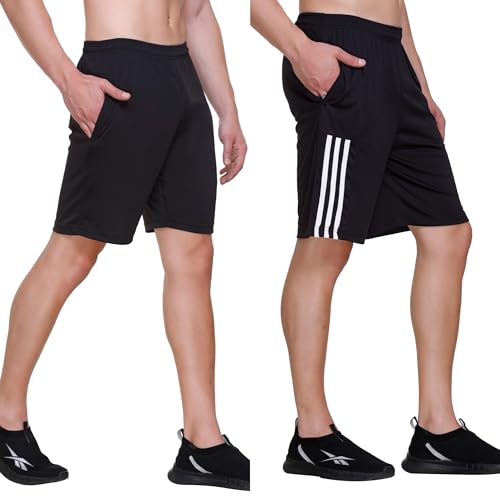 Image of Men's Shorts | Shorts for Men's | Men's Cotton Shorts | Dual Pocket Sleep Shorts - Regular Shorts - Workout, Gym, Running, Sports and Yoga Shorts - Pack of 2