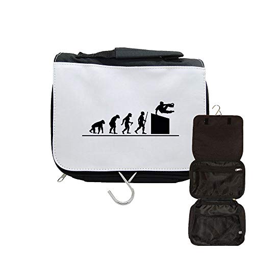 Neceser de viaje para colgar la evolución Parkour, Negro , talla única