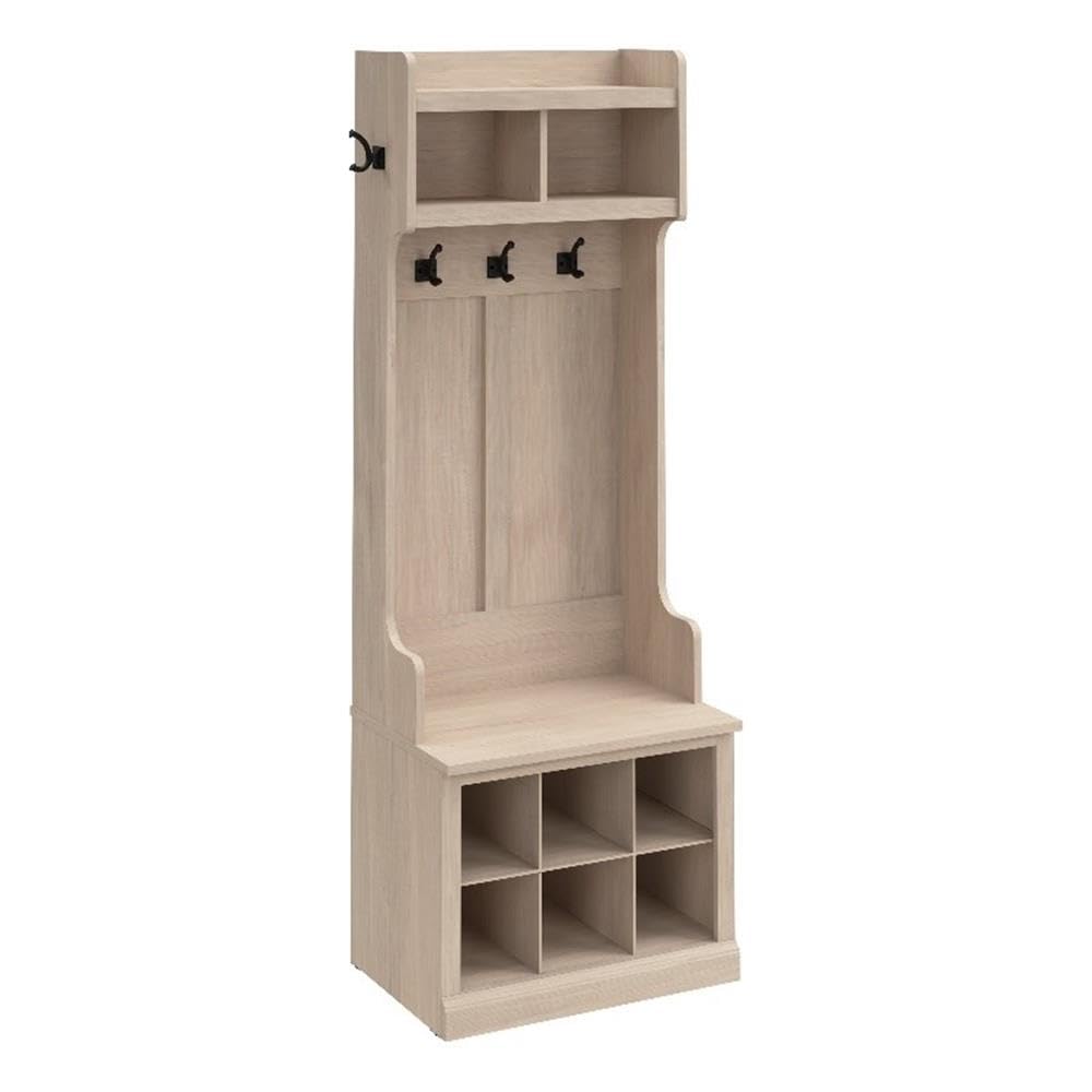 Amazon.com: Bush Furniture Woodland 24W Hall Tree and Small Shoe