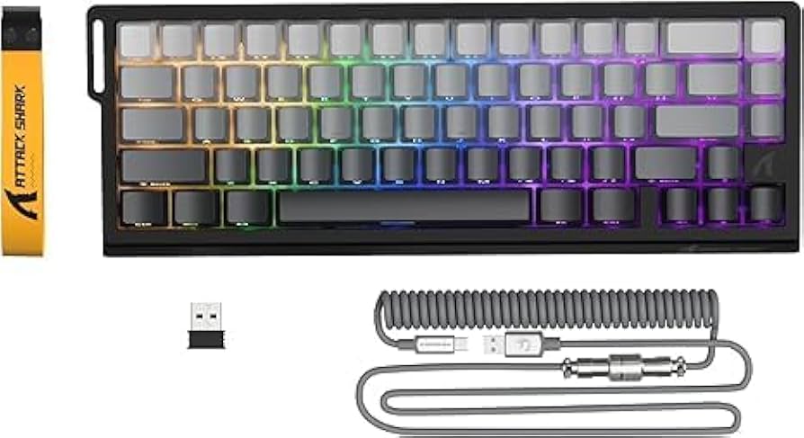 Amazon.com: ATTACK SHARK X68PRO HE Rapid Trigger Wireless Keyboard Amazon.com: ATTACK SHARK X68PRO HE Rapid Trigger Wireless Keyboard