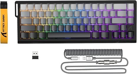 Amazon.com: ATTACK SHARK X68PRO HE Rapid Trigger Wireless Keyboard