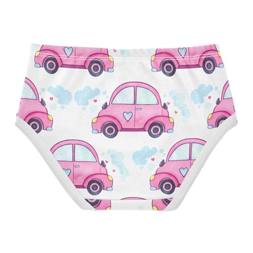 Cute Pink Cars Hearts Toddler Girls's Underwear 2T 202c13022