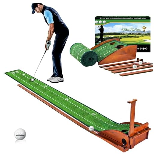 Golf Putting Mat with Auto Return
