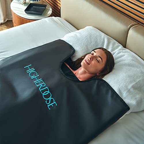 image for HigherDOSE Infrared Sauna Blanket - Portable Sauna for Home Therapy - 