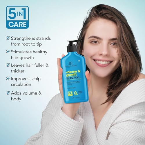 Image of Botanic Hearth Rosemary Shampoo Infused With Cica, Ylang Ylang Oil & Biotin Oil - Clarifying Shampoo For Hair Volume, Growth & Strength | Paraben & Sulfate Free | For All Hair Types, 16 Fl Oz