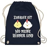 Huhn jutebeutel: In der Farbe Navy Blau und Größe Unisize genau das, was du gesucht hast