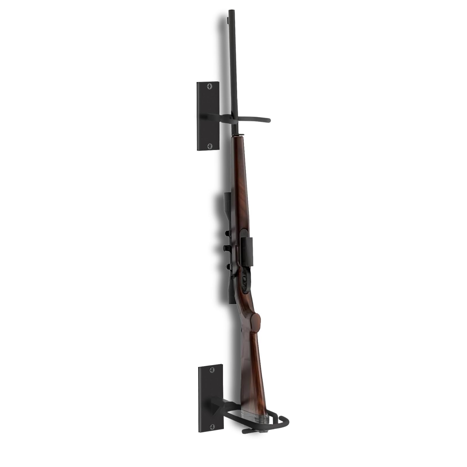 Salajory Gun Rack, Upgrade Rifle Rack Wall Mount, Heavy Duty Steel Wall Mount for Rifle & Shotgun, Securely Display with Shotgun, Adjustable 1/4/8 Slot Indoor Gun Rack