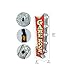 Game Room Double-Sided Marquee Sign With Vintage Print And LED Bulbs Retro Inspired Decor For The Home (25” x 3” x 8”)