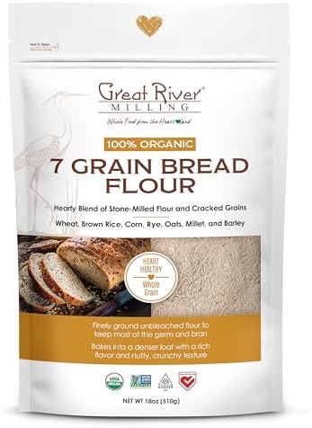 Amazon.com: Organic Seven Grain Blend Bread Flour by Great River ...