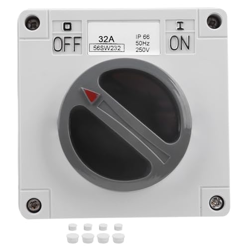 Interrupteur étanche extérieur IP66 boîtier rotatif 2P32A 250V haute résistance