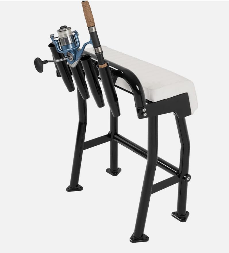 29in Universal Black Boat T Top Leaning Post Seat S Size Long Cushion Aluminium