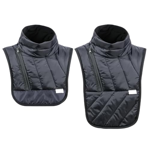 Chest And Neck Warmer - Black And Windproof Neck Warmer | Windproof Black Neck Warmer | Warm Winter Gear | Motorcycle Neck