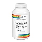 Solaray Magnesium Glycinate 400 mg | Healthy Relaxation, Bone & Cardiovascular Support (240 CT, 60...