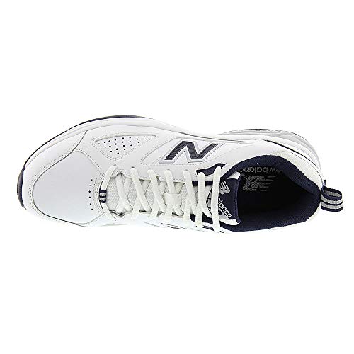 New Balance Men's 623 V3 Casual Comfort Cross Trainer, White/Navy, 8