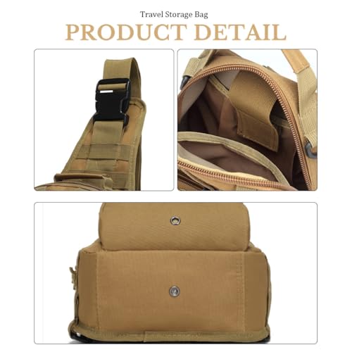 Bolsa de Pecho de Nailon SHOWERORO con Capacidad Funcional para Camping 6