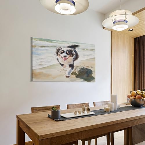 Décoration murale Berger Australien toile 50x75cm - 3