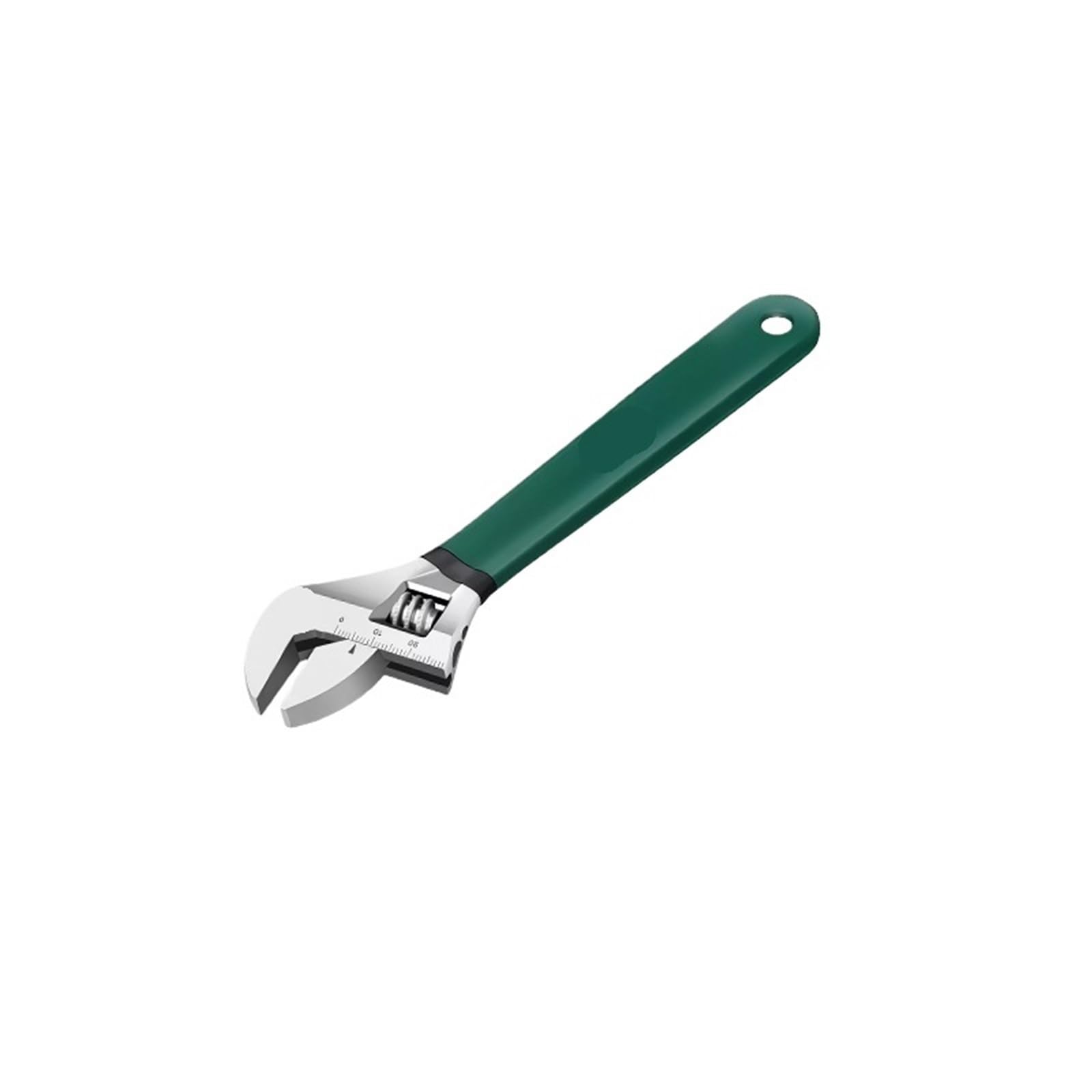 LUYSGBXR Adjustable Wrench Steel Opening Coated Adjustable Wrench, Industrial Grade Household with Scale(8 inch)