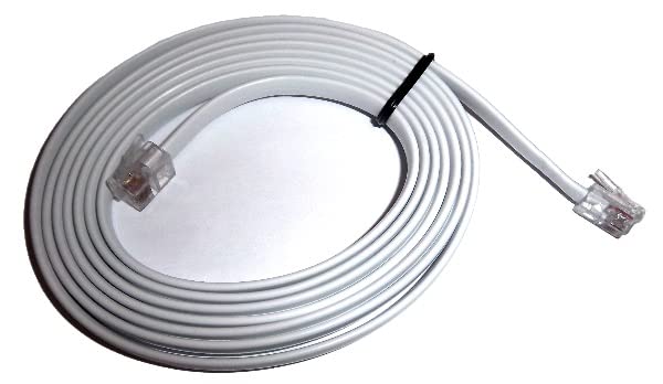 RJ22 4 PIN TMAX T-MAX TANNING SUNBED BED DATA CABLE FOR TMAX MANAGER PRO G2s, TMAX TIMER 3a, TMAX 3W/G2 - VARIOUS CABLE LENGTHS (Cable length - 10m)
