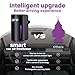 Stewerom Car Air Freshener - Smart Adjustable 3-Speed Intensity, Rechargeable Humidifier Car Essential Oil Diffuser - Comes with 8 Bottles of 10ml Perfume (Black)
