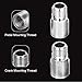 MiOYOOW Bike Pedal Extenders, 20mm/ 0.79in Bicycle Pedal Adaptor Rustproof Spacers Extenderfor 9/16