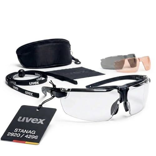 Lunettes de protection de chasse antichoc Uvex i-3 tactiques interchangeables
