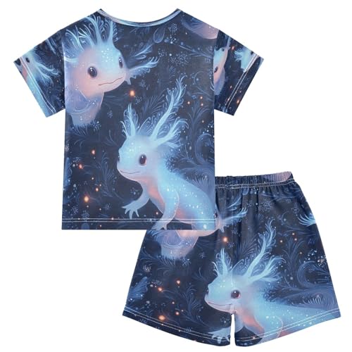 Pajama Sets Short Sleeve Magical Creatures in Night Soft Cotton Summer Sleepwear 2 Piece PJS Size 5-14T2