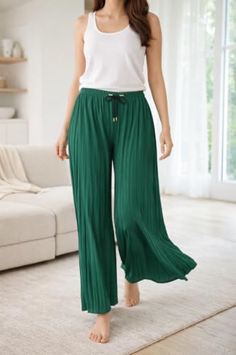 Image of Trendz Women's and Girls Cotton Blend Regular Fit Palazzo Pants | Set of 2