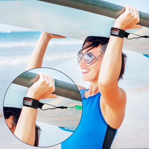 PHILISENMALL Trelas para prancha de surfe, trela enrolada, corda e paddle, trela de prancha de surf,