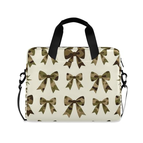 Funda portátil para laptop 15.6 pulg con correa marrón miniatura 1