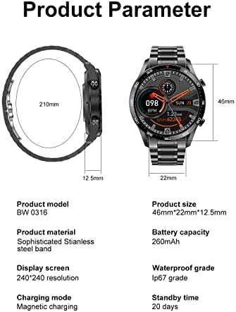 LIGE Smart Watch for Men Make Answer Call Fitness Tracker with Heart Rate Sleep Monitor Waterproof Smartwatch for Men Compatible with Android iOS Phones