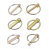 Chiodo 6pcs 4.5mm-12mm Pin con Anello per Barca Kayak Canoe Tracker TRACTORE TRACTURATORE Box Robusto e Facile da Usare (Length : 12mmX70mm)