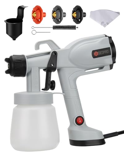Image of Paint Sprayer, HVLP Paint Sprayer for House Painting, Lawn and Garden, Ultra-Light Electric Sprayer Gun for Interior Walls, Door, Garden Chairs, Fence