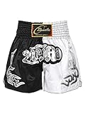 Zaldita Herren Thaibox Shorts Muay Thai Shorts Kurze Hose Kampf Boxen Shorts Thai Sportshorts Trainingsshort Party Cosplay Fitness D Typ G M