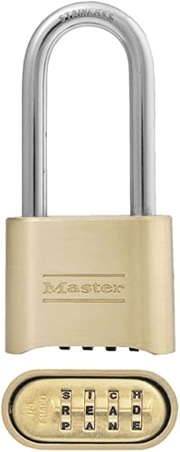 Master Lock 175D, candado con combinación propia, se puede resetear, 175DLHWD