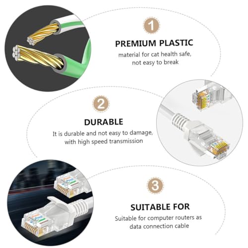 Câble LAN Cat5e Angoily robuste anti-interférences pour usage exigeant - 6