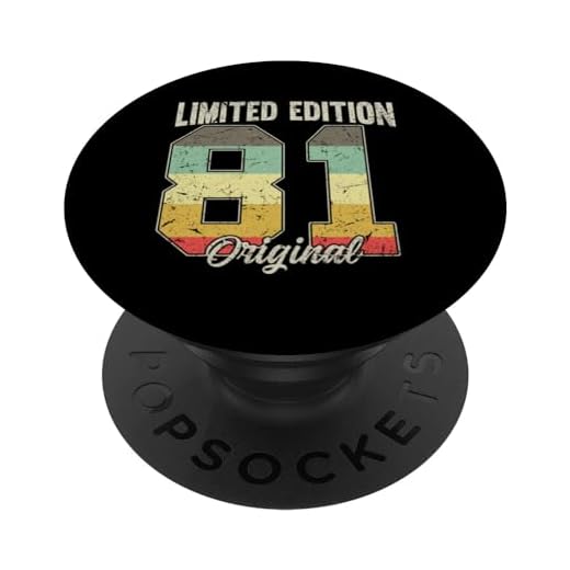 1981 Vintage Cumpleaños Retro Edición Limitada Hombres Mujer PopSockets PopGrip Intercambiable