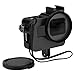 D&F Black CNC Aluminum Alloy Housing Sport Camera Shell Box Frame Mount Prevent Overheating with Protective Lens for Gopro HERO 5